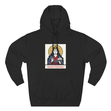 Japanese Sun Goddess Amaterasu Shinto Mythology pullover hoodie design print.