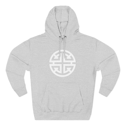 Unisex hoodie featuring the Chinese Lu Symbol for prosperity and good luck.