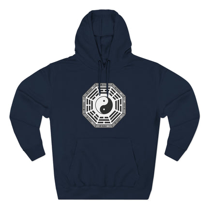 Bagua Yin Yang I Ching Symbol Hoodie | Unisex Eight Trigram Pullover Fleece
