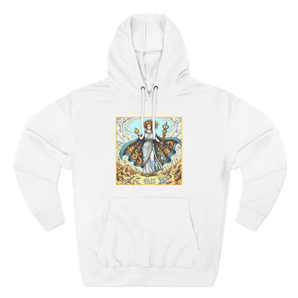 Eris Goddess of Discord hoodie featuring Greek mythology and the golden apple design.