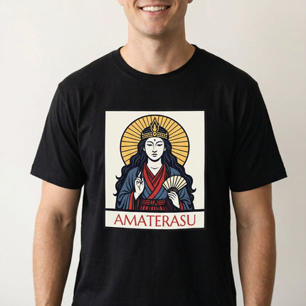 Amaterasu Sun Goddess Japanese Mythology Graphic T-Shirt, Unisex Graphic Tee V1