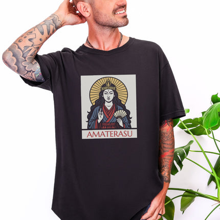 Amaterasu Sun Goddess Japanese Mythology T-Shirt, Unisex Graphic Tee Shirt