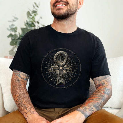Egyptian Ankh Symbol T-Shirt | Ancient Egypt Symbolic Design Tee Shirt