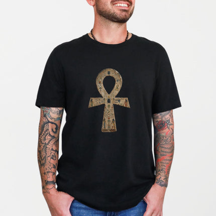 Ancient Egyptian Ankh T-Shirt | Hieroglyphic Key of Life Symbol Tee Shirt