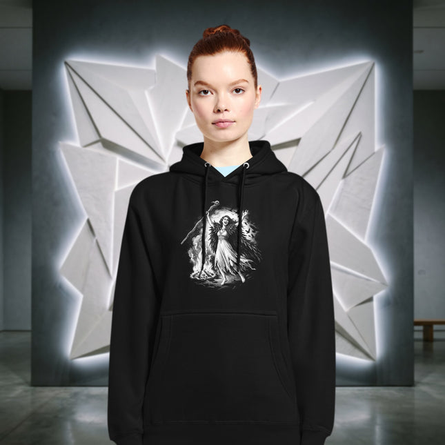 The Morrigan Celtic Goddess Hoodie | Dark Mythology Witchy Graphic Pullover