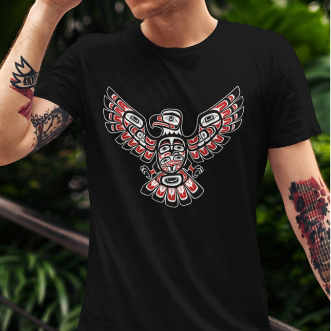 Haida Eagle Formline Art T-Shirt | Indigenous Northwest Coast Graphic Tee Tshirt