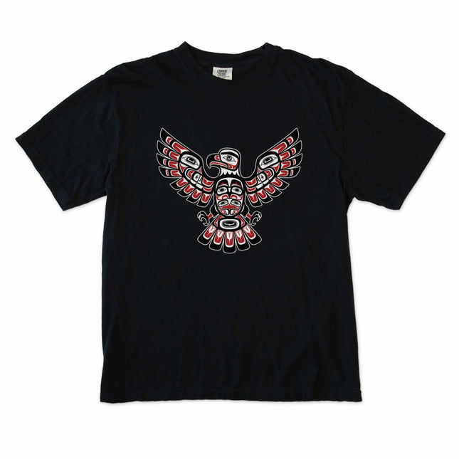 Haida Eagle Formline Art T-Shirt featuring indigenous Northwest Coast graphic design.