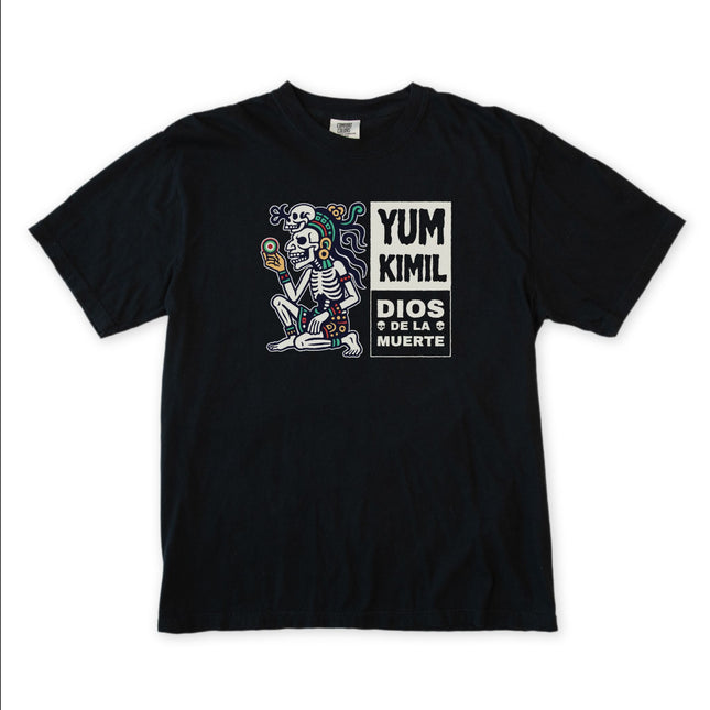 Yum Kimil Mayan Death God Skeleton T-Shirt | Mesoamerican Mythology Tee