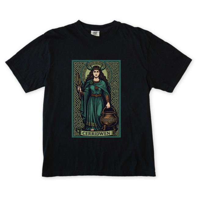 Cerridwen Celtic Goddess T-Shirt | Cauldron Witch Mythology Unisex Tee