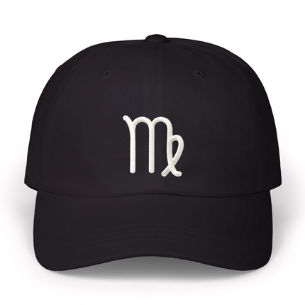 Virgo Zodiac Symbol Baseball Cap | Embroidered Astrology Symbol Hat