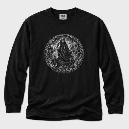 Charon Ferryman Long Sleeve T-Shirt | Greek Underworld Graphic Tee