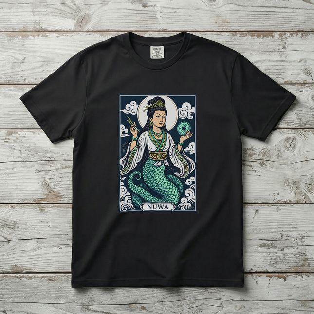 Nüwa Serpent Goddess T-Shirt | Chinese Mythology Mythical Graphic | V1