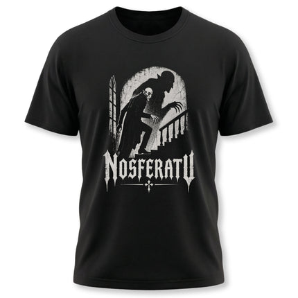Nosferatu T-Shirt | Gothic Vampire Shadow and Staircase Graphic Tee