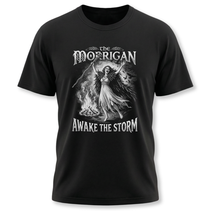 The Morrigan Awake The Storm Tee | Celtic Art Print T-Shirt