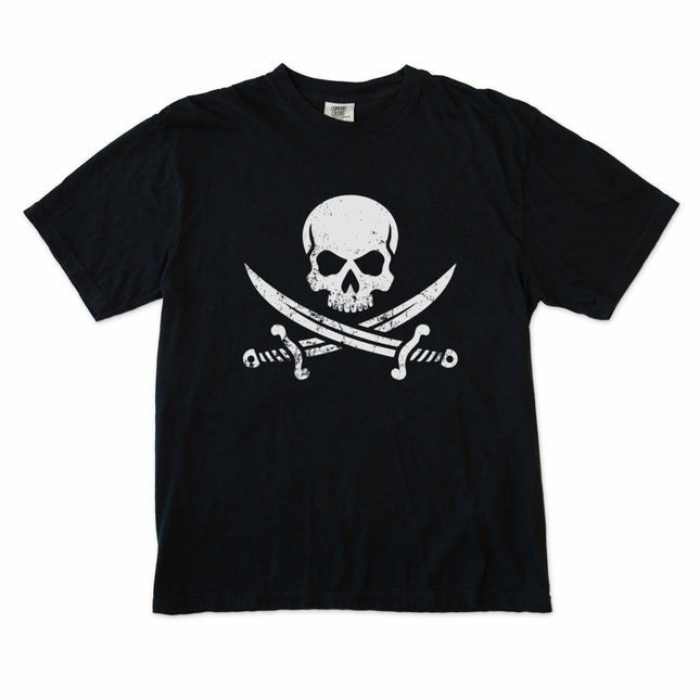 Jolly Roger Flag Pirate Skull T-Shirt | Buccaneer Iconography Unisex Tee
