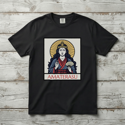 Amaterasu Sun Goddess Japanese Mythology Graphic T-Shirt, Unisex Graphic Tee V1