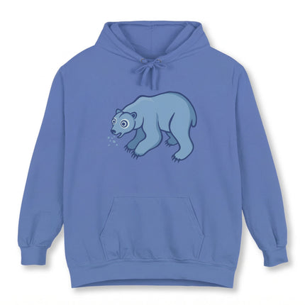Wide-Eyed Polar Bear Hoodie | Cute Animal Graphic Unisex Pullover Hoodie