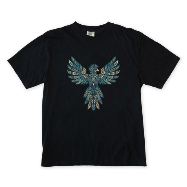 Mayan Aztec Geometric Tribal Eagle Spirit Animal T-Shirt | Comfort Colors