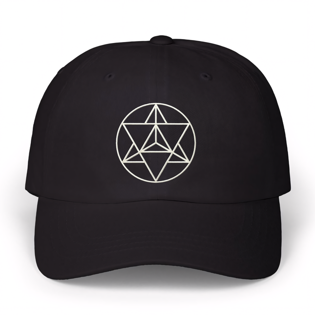Merkaba Sacred Geometry Embroidered Hat V2