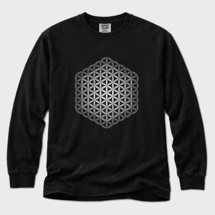 Flower of Life Long Sleeve T-Shirt | Sacred Geometry Graphic Tee