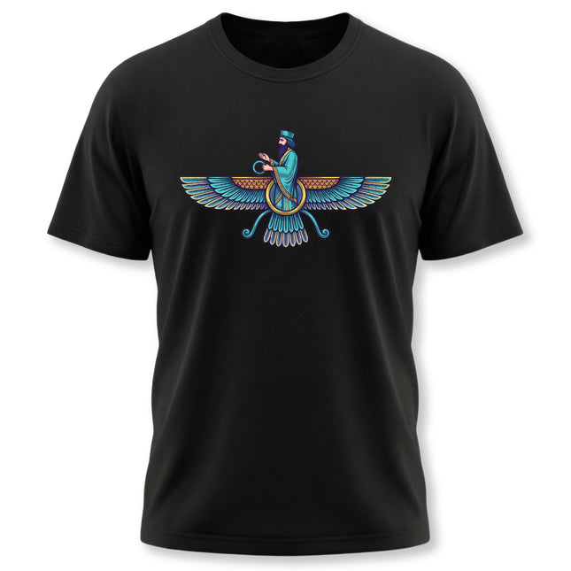 Persian Faravahar T-Shirt - Zoroastrian Symbol Graphic Tee