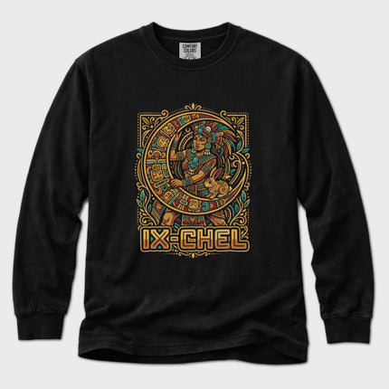Ix Chel Maya Goddess Long Sleeve T-Shirt | Mesoamerican Graphic Tee