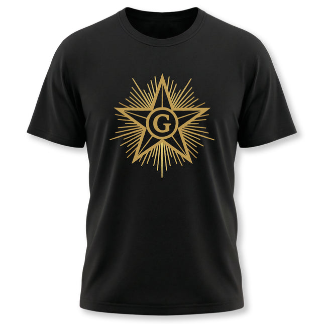 Freemason Blazing Star T-Shirt - Masonic Enlightenment Tee