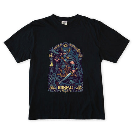 Heimdall Norse God Viking T-Shirt | Gjallarhorn Mythology Graphic Unisex Tee