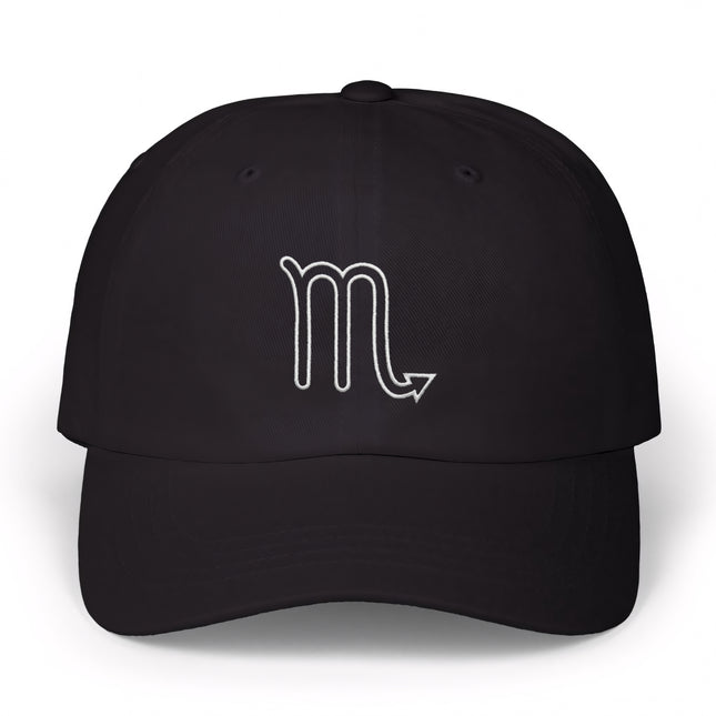 Scorpio Outline Hat | Embroidered Zodiac Sign Baseball Cap