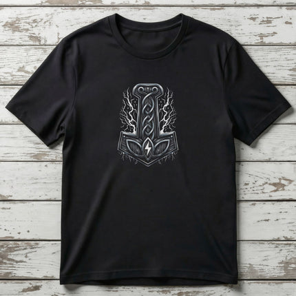 Thor's Hammer Mjolnir Viking T-Shirt | Norse Mythology Tee | V2