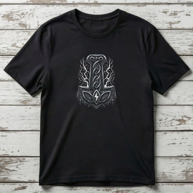 Thor's Hammer Mjolnir Viking T-Shirt | Norse Mythology Tee | V2