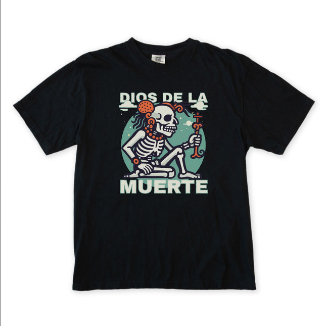 Yum Kimil Mayan Death God T-Shirt | Skeleton Mythology Graphic Tee Shirt