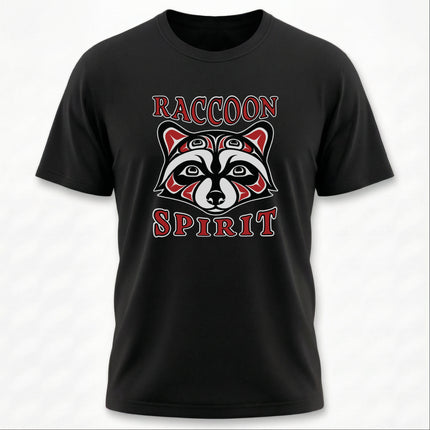 Raccoon Spirit Tribal T-Shirt | Native American Style Animal Tee | Spirit