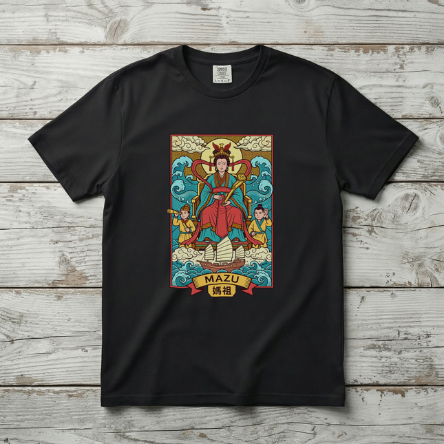 Mazu 媽祖 Sea Goddess Chinese Mythology T-Shirt Graphic Tee | Unisex Tee V1