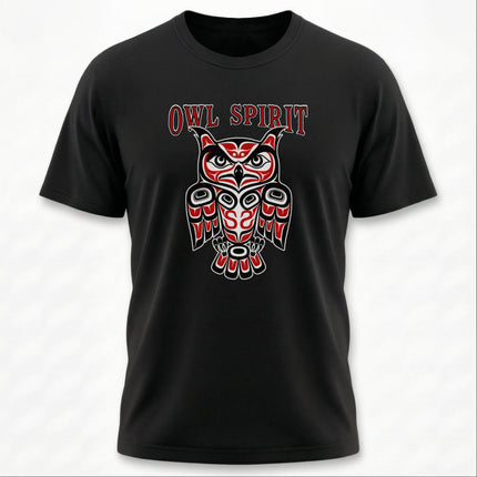 Owl Spirit Haida Formline Art T-Shirt | Indigenous Tribal Owl Tee | Spirit