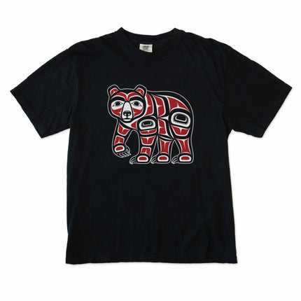 Haida Bear Indigenous art graphic t-shirt featuring Pacific Northwest Coast style design.