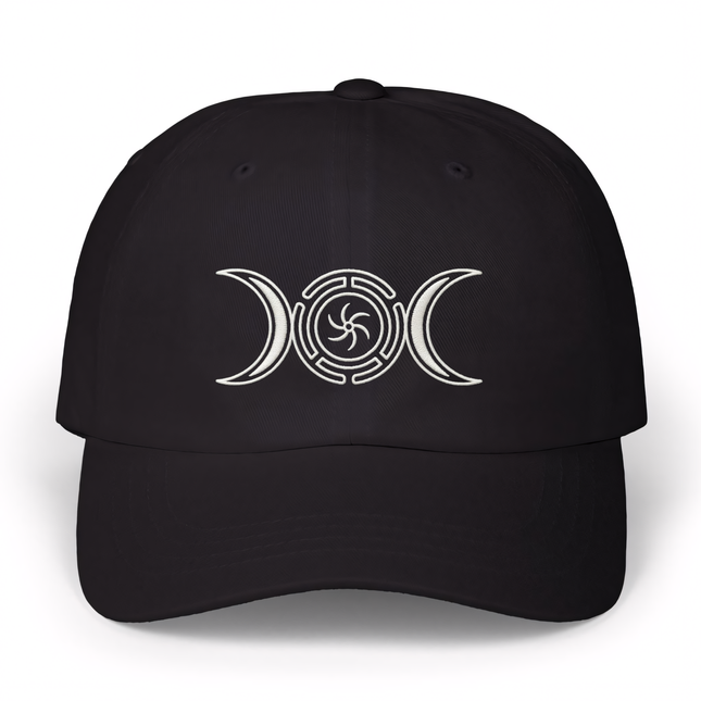 Occult Hekate's Wheel Triple Moon Hat V2