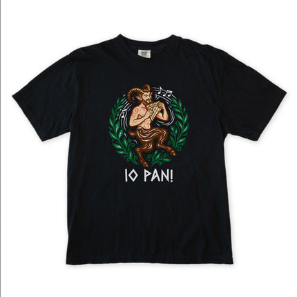 IO PAN T-Shirt | Greek God Mythology Pan Flute Satyr Pagan | Comfort Colors Tee
