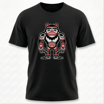 Bigfoot Sasquatch T-Shirt | Northwest Coast Indigenous Art Tee