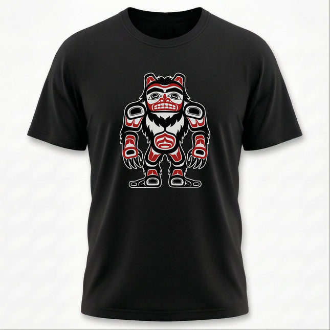 Bigfoot Sasquatch T-Shirt | Northwest Coast Indigenous Art Tee