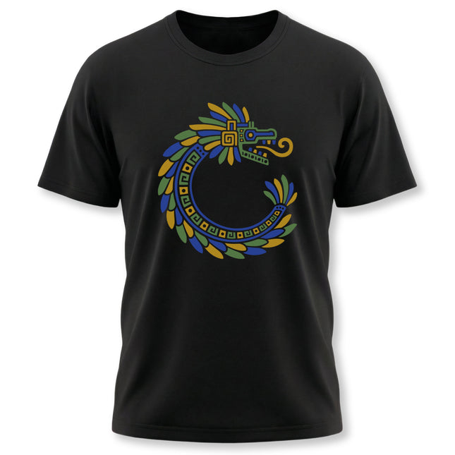 Aztec Feathered Serpent T-Shirt | Quetzalcoatl-Inspired Design Tee