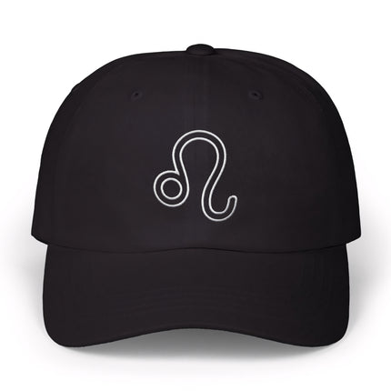 Leo Outline Embroidered Baseball Cap | Zodiac Sign Astrology Hat
