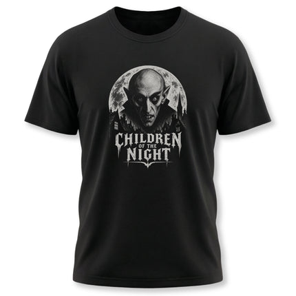 Children of the Night T-Shirt | Moonlit Gothic Vampire Portrait Tee