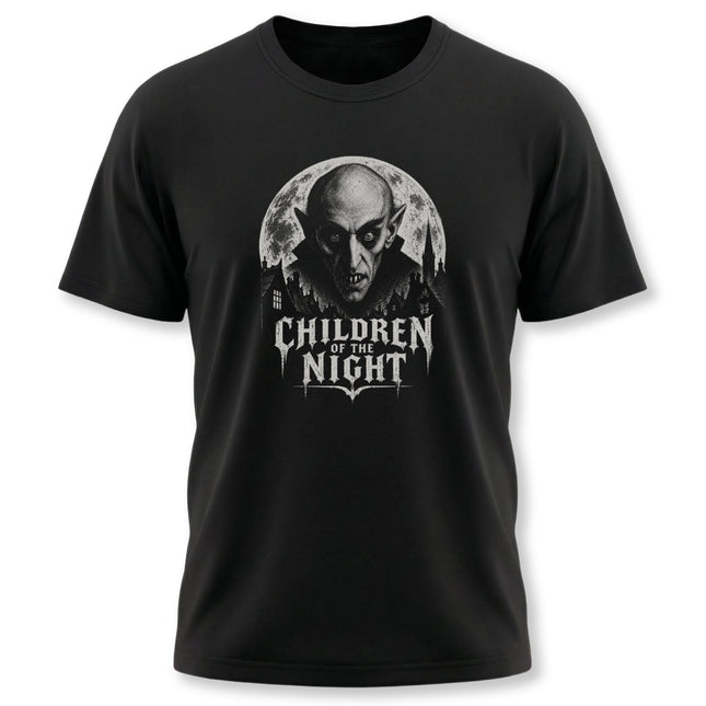 Children of the Night T-Shirt | Moonlit Gothic Vampire Portrait Tee