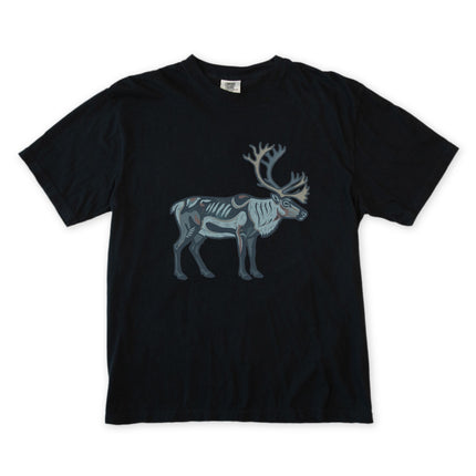 Inuit Inspired Caribou Symbol T-Shirt | Arctic Reindeer Graphic Tee Shirt