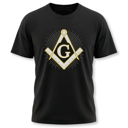 Masonic Square and Compass T-Shirt - Freemasonry Symbol Graphic Tee