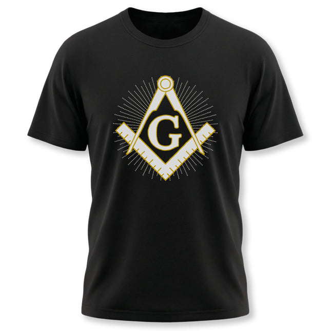 Masonic Square and Compass T-Shirt - Freemasonry Symbol Graphic Tee