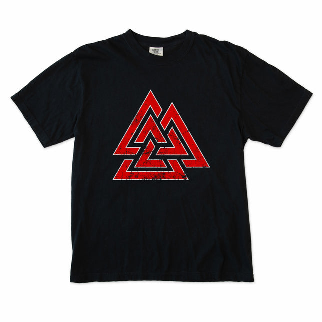 Odin Valknut Symbol T-Shirt | Norse Mythology Viking Art Unisex Tee