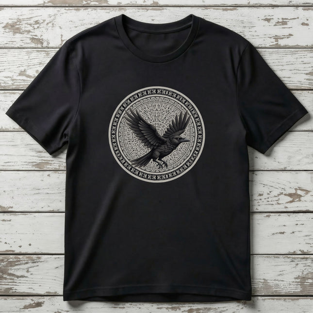 Norse Raven T-Shirt | Flying Viking Bird Tee | V12