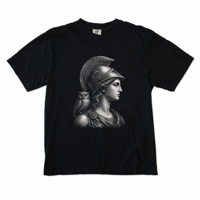 Pallas Athene Goddess T-Shirt | Greek Mythology Art Owl Symbol Unisex Tee